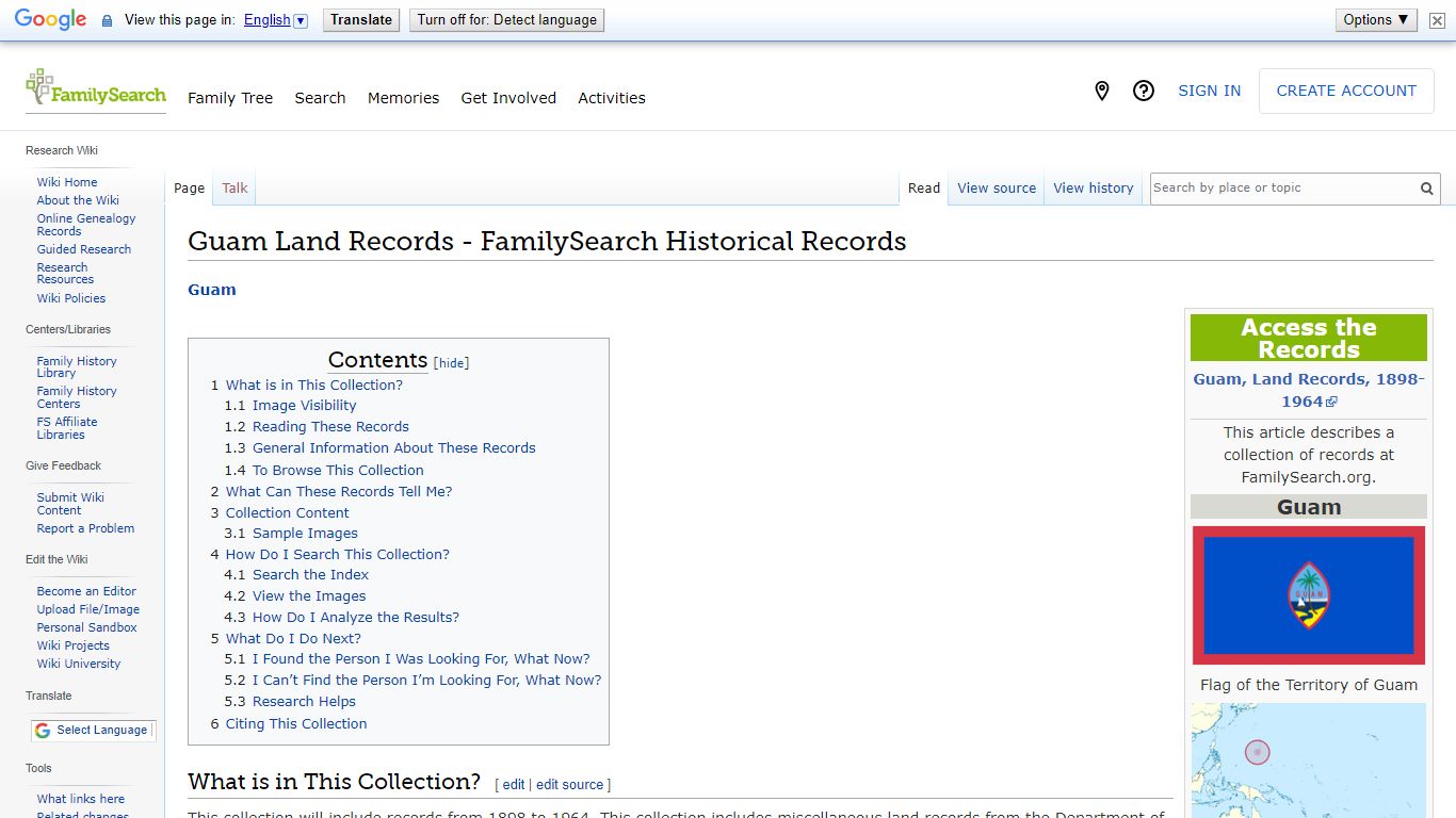 Guam Land Records - FamilySearch Historical Records
